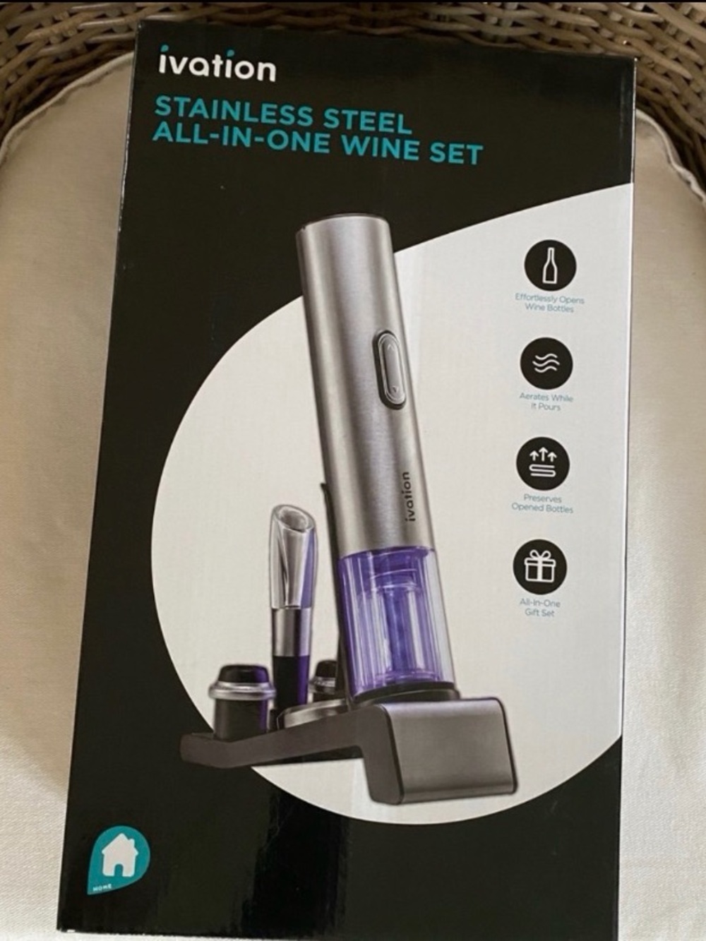 NEW - Never used or opened! Ivation Stainless Wine Set